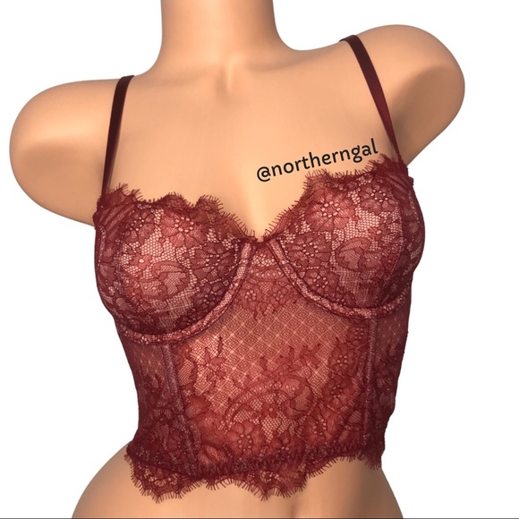 Victoria's Secret Other - Victoria’s Secret Damaged Lace Mini Bustier